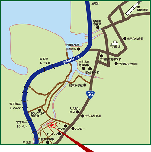 周辺マップ（川内分譲受付・区画販売）